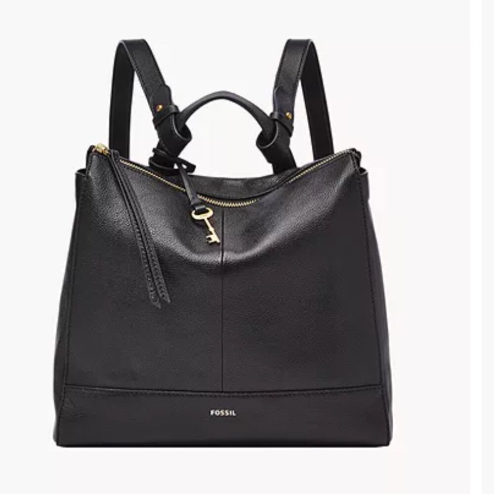 FOSSIL Elina Convertible Small Backpack Black